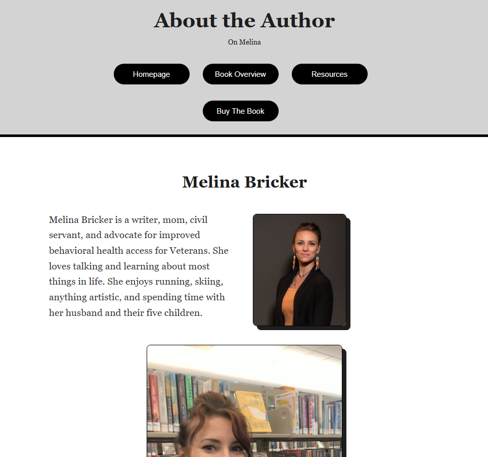 Author's page screenshot of 'The Reset'